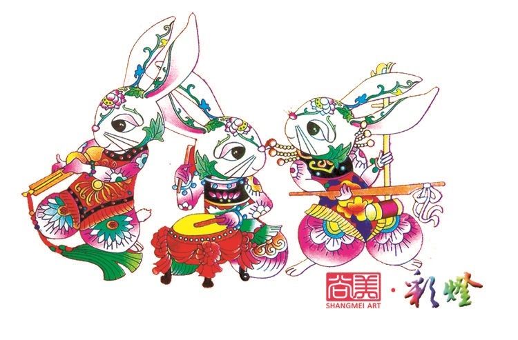 2023年兔年花燈、兔年彩燈設計方案卡通元素參考